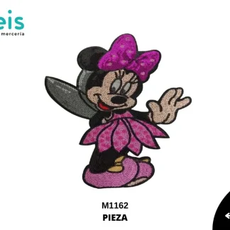 PARCHES LENTEJUELA MINNIE HADA M1162 ROSA