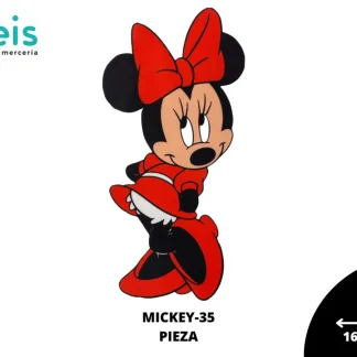 PARCHES RELIEVE Y ESTAMPADO MINIE VESTIDO SUBLIMADO MICKEY-35 16cmX35cm