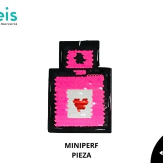 PARCHES LENTEJUELA MINI PERFUME MINIPERF 7cmX10cm
