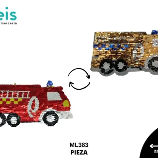 PARCHES LENTEJUELA REVERSIBLE CARRO DE BOMBEROS ML383