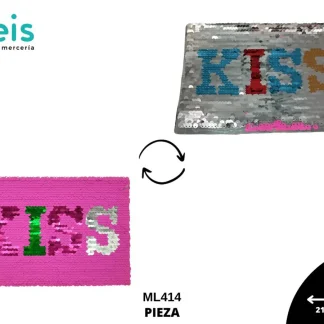 PARCHES LENTEJUELA REVERSIBLE CUADRO KISS ML414
