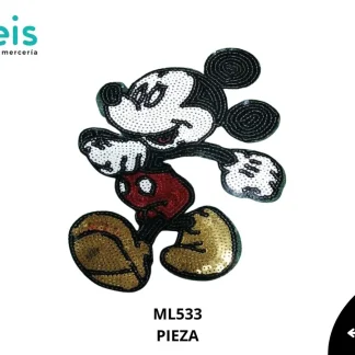 PARCHES LENTEJUELA MICKEY CAMINADO ML533