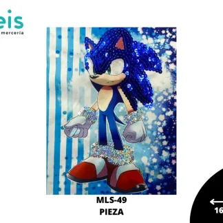 PARCHES LENTEJUELA SONIC CON LUZ MLS-49 16cmX20.2cm