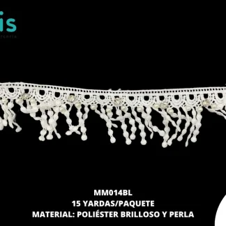 GUIPIUR POLIESTER BRILLOSO PLANO MM014BL BLANCO