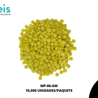 MEDIA PERLA CERAMICA AMARILLO 6MM / 10,000 PZ