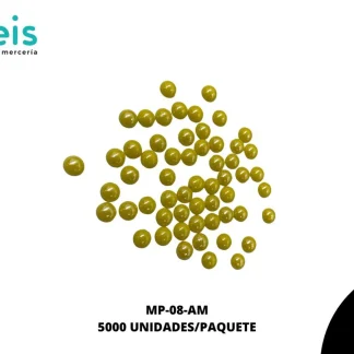 MEDIA PERLA CERAMICA AMARILLO 8MM / 5000 PZ