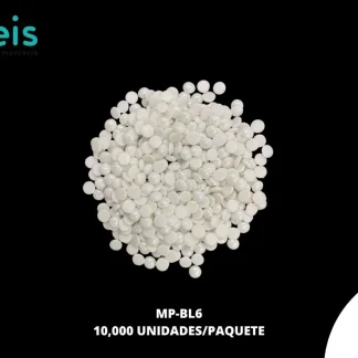 MEDIA PERLA CERAMICA BLANCO 6MM / 10,000 PZ
