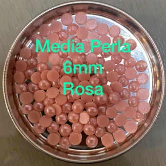 MEDIA PERLA CERAMICA ROSA 6MM / 10,000 PZ