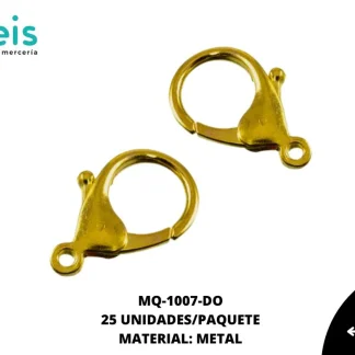 MOSQUETON PICOLORO 35 mm REF: A15643 DORADO 25U/ PQT
