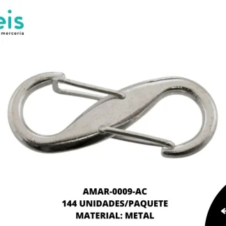 MOSQUETON DBL 38mm NIQUEL 144 U/PQT
