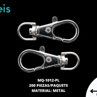MOSQUETÓN METAL REF: 032 PLATA 200 U/PQT