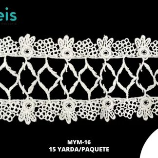 GUIPIUR SEDA DE LECHE PLANO MYM-16 BLANCO 12 CM 15 YARDAS/PAQUETE