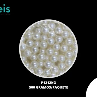 PERLAS COSTURA P1212KG 12mm 500 GRS/BOLSA HUESO