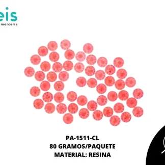 PIEDRA RESINA RED FLOR BO REF: PRR-4 CORAL 80 grs/pqt
