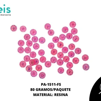 PIEDRA RESINA RED FLOR BO REF: PRR-4 FUCSIA 80 grs/pqt