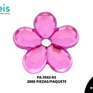 PIEDRA HILO FLOR P-80 ROSA 2000U