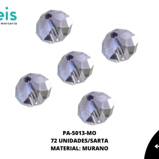 PIEDRA MURANO RONDELA REF:6X8MM MORADO 72 U/SARTA