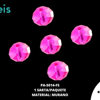 PIEDRA MURANO RONDELA 8X10MM FIUSHA