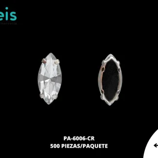 REMACHES METAL PIEDRA PA-6006-CR 7mmX15mm 500 PZ/PQT CRISTAL