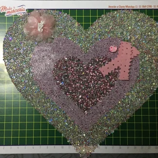 APLICACIÓN PIXIE CORAZON LILA/TORNASOL