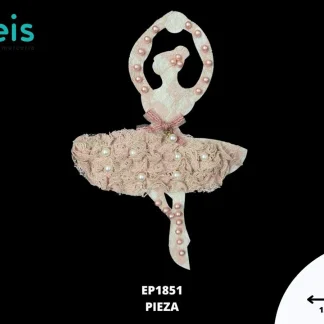 PARCHES PEDRERIA BAILARINA PAR003 15cmX24cm ROSA