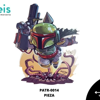 PARCHES DTF ASTRONAUTA Y ALIEN STAR WARS PATR-0014 17cmX20.5cm