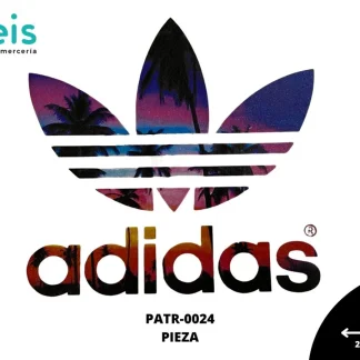 PARCHES DTF ADIDAS ATARDECER PLAYA A5 PATR-0024 22cmX21cm