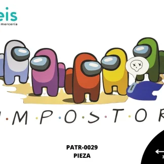 PARCHES DTF AMONG US IMPOSTOR PATR-0029 30cmX14.5cm