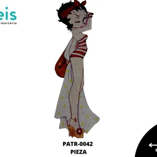 PARCHES DTF BETTY BOOP TRAJE DE BAÑO PATR-0042 9cmX29.5cm