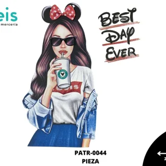 PARCHES DTF BEST DAY EVER DISNEY PATR-0044 24cmX29cm