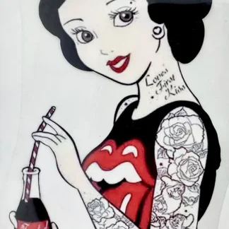 PARCHES DTF BLANCANIEVES TATTO CON COCACOLA PATR-0050
