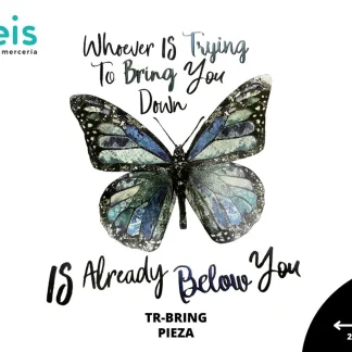 PARCHES DTF WHOEVER IS TRYING TO BRING YOU DOWN PATR-0051 24cmX29cm AZUL