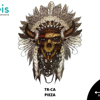 PARCHES DTF CALAVERA AZTECA PATR-0058 21cmX28cm
