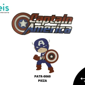 PARCHES DTF CAPITAN AMERICA BEBE PATR-0060 22cmX21cm