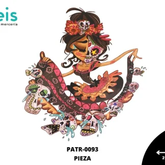 PARCHES DTF CATRINA MEXICANA Y CALAVERAS LLORANDO PATR-0093 21cmX23cm