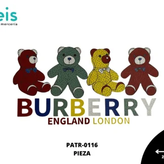 PARCHES DTF OSOS BURBERRY LONDON PATR-0116 22cmX11cm