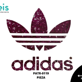 PARCHES DTF ADIDAS LENTEJUELA A5 PATR-0119 22cmX21cm FIUSHA