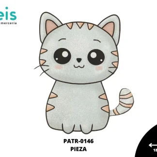 PARCHES DTF GATITO TIERNO RAYAS PATR-0146 18.5cmX22cm