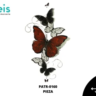 PARCHES DTF MARIPOSAS PATR-0160 17cmX30cm