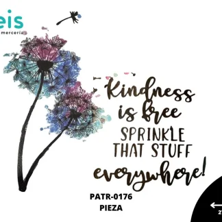 PARCHES DTF KINDNESS IS FREE PATR-0176 27cmX25cm