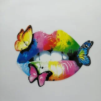 PARCHES DTF BOCA MULTICOLOR/MARIPOSAS PATR-0185