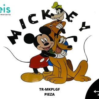 PARCHES DTF MICKEY,PLUTO Y PATR-0208 26cmX26cm