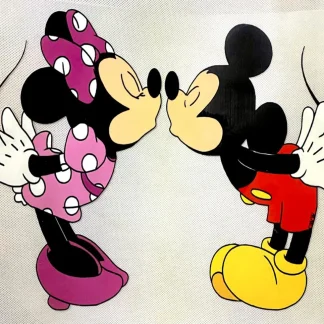 PARCHES DTF MICKEY Y MINNIE BESO PATR-0218