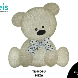 PARCHES DTF OSO MOÑO PUNTOS PATR-0223 21cmX21.5cm
