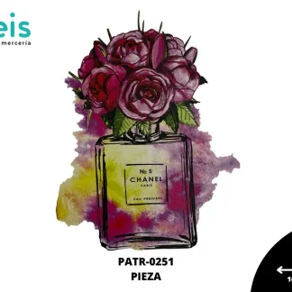 PARCHES DTF PERFUME CHANEL NO.5 PATR-0251 16cmX22.5cm