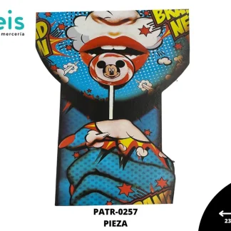 PARCHES DTF PALETA MICKEY COMIC PATR-0257 23.5cmX30cm