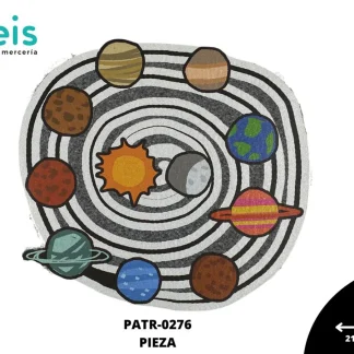 PARCHES DTF SISTEMA SOLAR PATR-0276 21.5cmX20cm