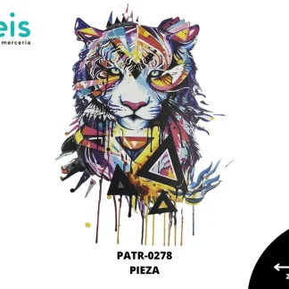 PARCHES DTF TIGRE BENGALA ACUARELA PATR-0278 23cmX27.5cm MULTICOLOR