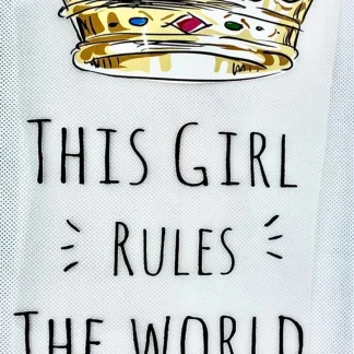 PARCHES DTF THE GIRLS RULES THE WORLD PATR-0279