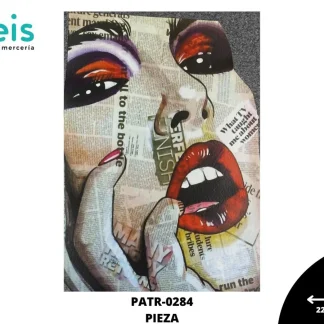 PARCHES DTF CHICA WHAT TV PERIODICO PATR-0284 22.5cmX30cm